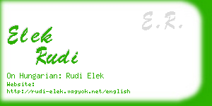 elek rudi business card